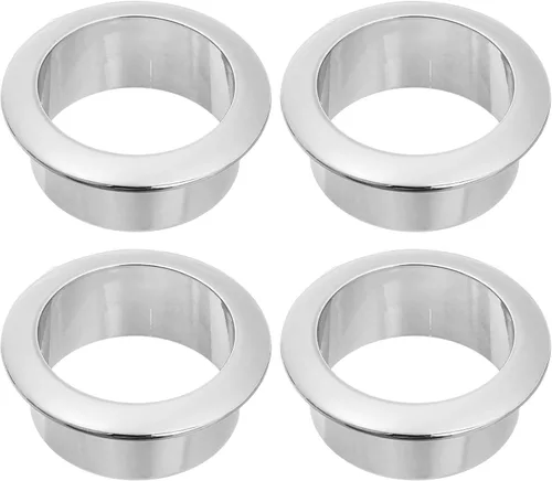 Miniatura 11 de uxcell 4 ojales de nailon de 0.98 pulgadas (0.984 in), cubierta de agujero para cable de plástico, organizador de cables para gabinete de escritorio