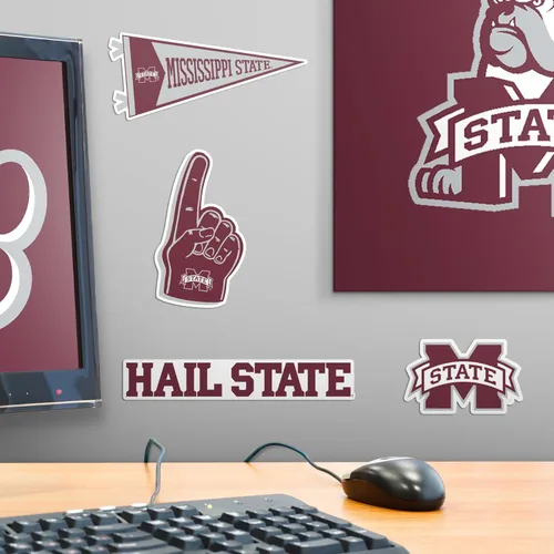 Miniatura 6 de Mississippi State University - Paquete variado de 10 calcomanías de vinilo grandes de lujo, para laptop, botella de agua, álbumes de recortes