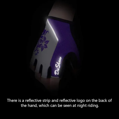 Miniatura 3 de DuShow Guantes de ciclismo para mujer, guantes de ciclismo acolchados de gel de medio dedo para mujer, ciclismo de montaña, carretera, ciclismo