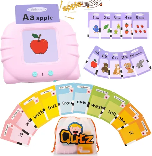 Miniatura 9 de Tarjetas didácticas parlantes QuTZ ABC para niños pequeños de 2 a 4 años, juguetes para autismo, juguetes de terapia del habla, tarjetas educativas