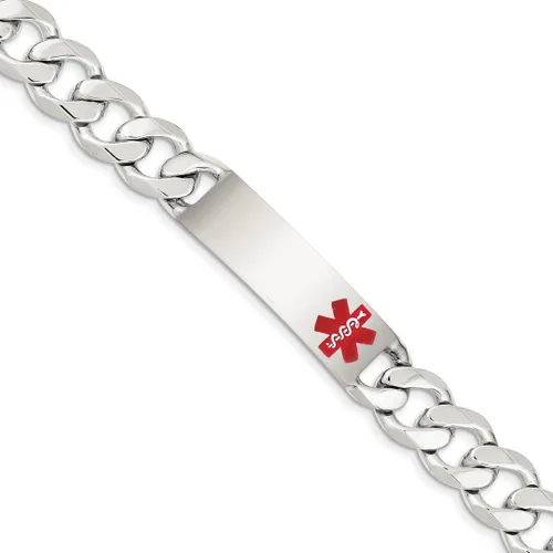 Miniatura 9 de 925 Sterling Silver Medical Alert Curb Link Id Bracelet 75 Inch Fine Jewelry For Women Gifts For Her