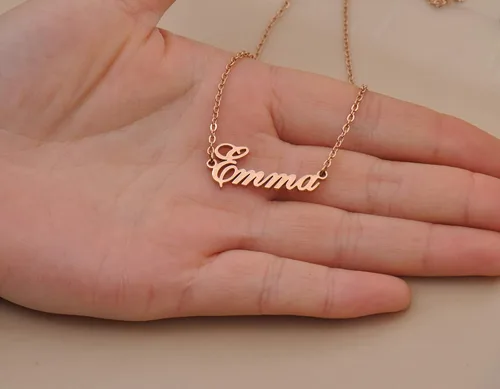 Miniatura 4 de GR35Z9 Collar personalizado con placa de nombre, regalo de joyería para hombres