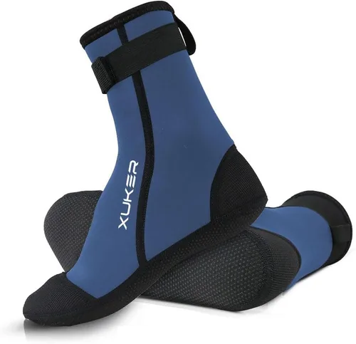Miniatura 11 de XUKER Calcetines de agua de neopreno de 0.118 in, calcetines de voleibol de playa a prueba de arena, calcetines de buceo para deportes acuáticos al