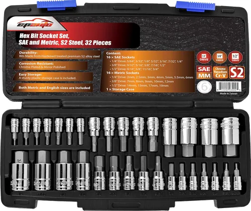 Miniatura 12 de EPAuto Juego de 10 piezas XZN triple cuadrado de brocas