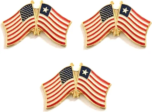 Miniatura 38 de 3 Pines de solapa con banderas de Estados Unidos y países internacionales, paquete de 3 pines dobles con diseño de banderas de Estados Unidos