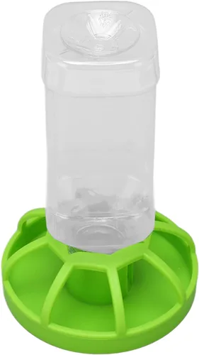 Asixxsix Comedero de agua para reptiles, dispensador de agua de reptiles de relleno automático extraíble, plato redondo para tortuga, alimentador de