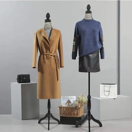 Miniatura 5 de FDW Maniquí femenino con forma de maniquí de costura, maniquí de torso con base de trípode, maniquí ajustable para coser ropa (CM, 59-67 pulgadas)