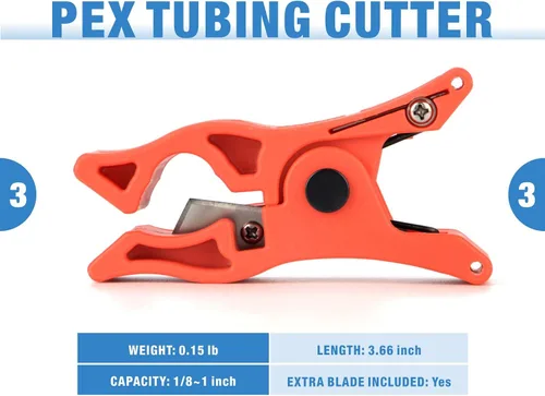 Miniatura 4 de iCrimp - Kit de herramientas de expansión de trinquete Pex con rotación automática PEX-a Tubing Expander, con cabezales de expansión ProPEX de 1/2