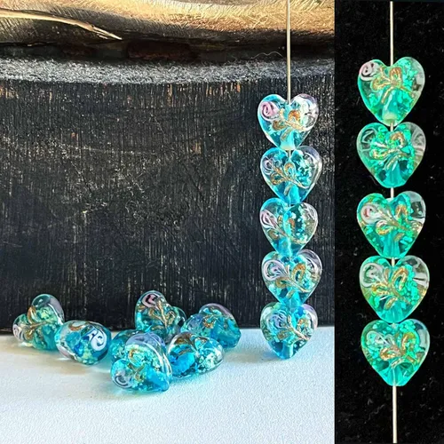 Miniatura 9 de Artsy Crafts - 60 cuentas surtidas de luciérnaga que brillan en la oscuridad de 0.472 in (0.472 in), cuentas de vidrio luminosas para hacer joyas