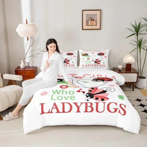 Miniatura 19 de Juego de edredón lindo de perro y gato, tamaño matrimonial, juego de ropa de cama colorido con estampado de patas de cachorro, 3 piezas para niños