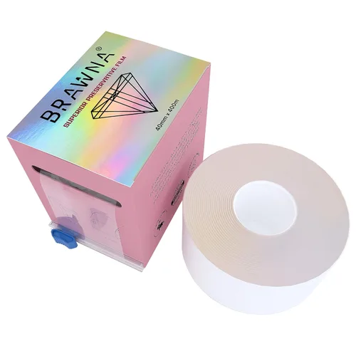 BRAWNA Película conservadora superior de 1300 pies [1,312.3 ft] - Envoltura de microblading para rubor labial, laminación de cejas, kit de tinte y