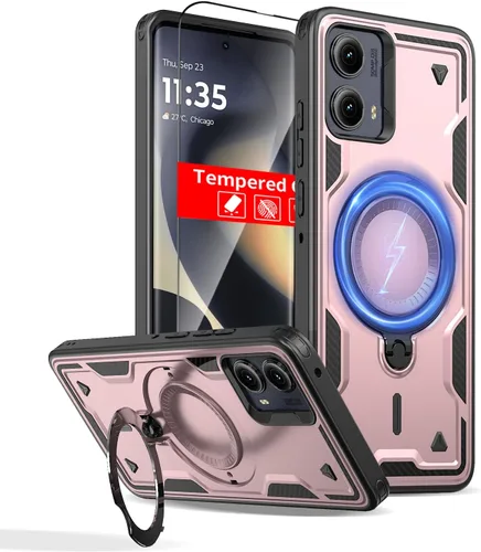 Miniatura 114 de Funda magnética para Google Pixel 9A compatible con cargador inalámbrico MagSafe, para Pixel 9A, funda de teléfono integrada de 360 °, con 2