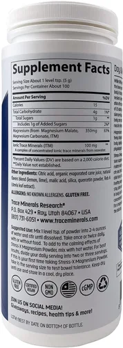 Miniatura 3 de Trace Minerals Polvo de magnesio Stress-X Alivio del estrés, regularidad, relajación, sueño, energía, alivio muscular Sin OGM, sin gluten