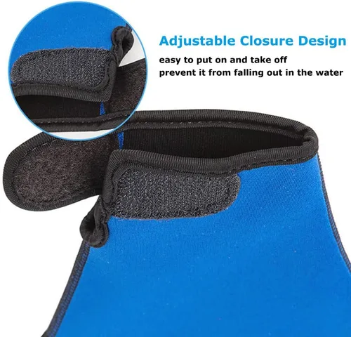 Miniatura 3 de MEKOTSK 1 par de guantes de entrenamiento de natación para ayudar a la resistencia de la parte superior del cuerpo, guantes de natación Aqua Fit