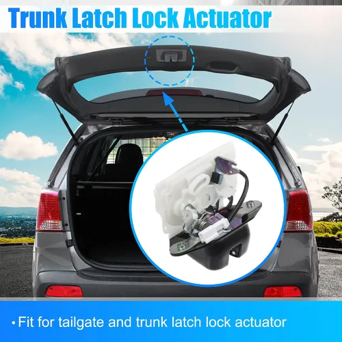 Miniatura 3 de X AUTOHAUX Pestillo de la puerta trasera del coche Actuador de la puerta trasera del maletero del cerrojo pestillo 74801-TF0-003 para Honda FIT Jazz