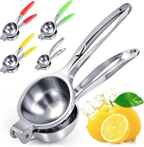 Miniatura 17 de Lemon Squeezer Large, Lemon Squeezer Juicer Stainless Steel, Heavy Duty Manual Citrus Juicer Hand Press, Kitchen Tools Lime Squeezer Bar Tool, Easy