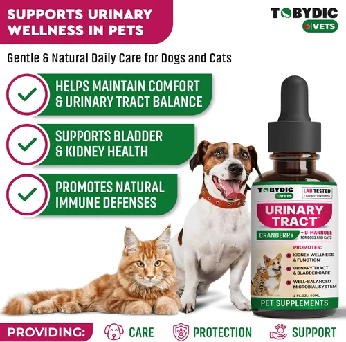 Miniatura 2 de Tratamiento de infecciones urinarias para gatos y perros y remedio para infecciones del tracto urinario con arándano y D-manosa - Medicina natural