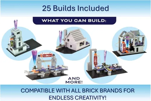 Miniatura 11 de Snap Circuits BRIC: Estructuras Kit de exploración de módulo y electrónica Más de 20 proyectos de matriz y módulo Manual de proyecto a