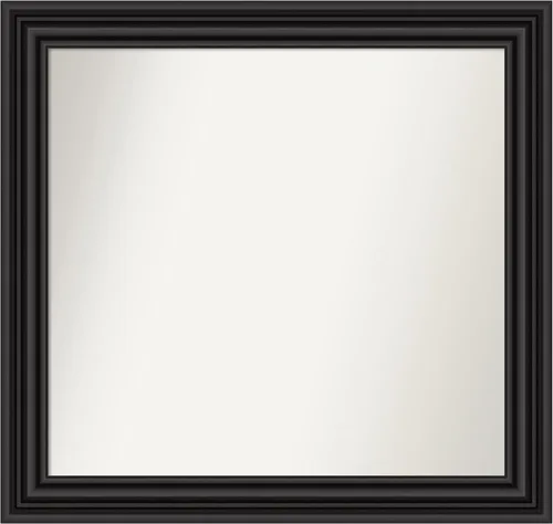 Miniatura 523 de Amanti Art Espejo personalizado, espejo de baño negro puente, espejo de pared o espejo de tocador de baño sobre el fregadero (26 x 26 pulgadas)