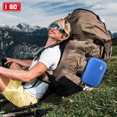 Miniatura 6 de I GO Kit de primeros auxilios compacto de 85 piezas, pequeño kit de supervivencia de emergencia personal para viajes, senderismo, camping, Negro