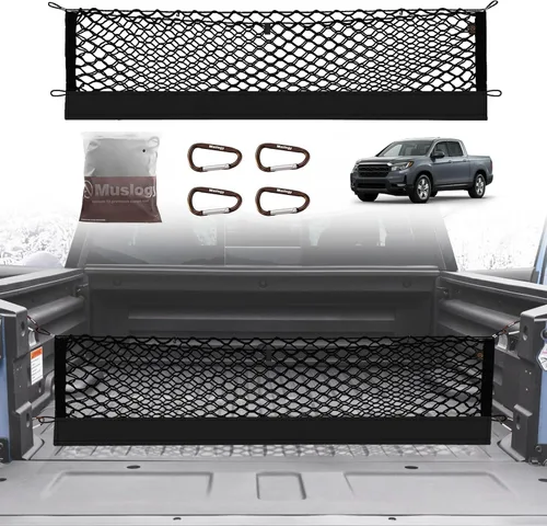Miniatura 50 de Muslogy para Maverick - Accesorios de Red de Malla de Carga Extensible, Organizador de Maletero, Red de Malla Elástica para Cama de Carga