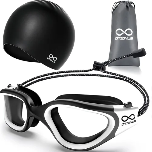 Miniatura 18 de Swim Goggles, Polarized Adult Swimming Goggles Bungee Strap No Hair Pulling Anti-fog Pool Goggles for Men Women