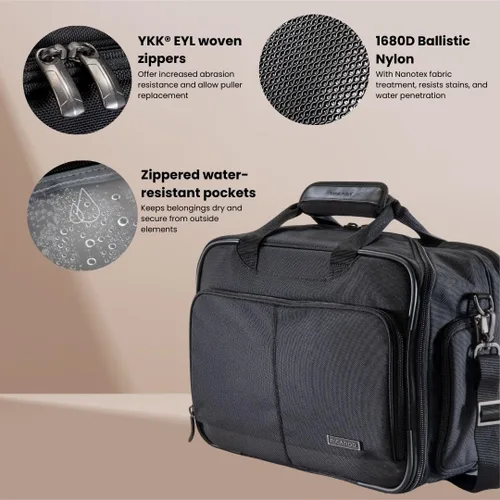 Miniatura 2 de Ricardo Beverly Hills Flight Essentials Softside Deluxe - Bolsa de embarque de lujo, tela de nailon balístico duradera, resistente al agua y a
