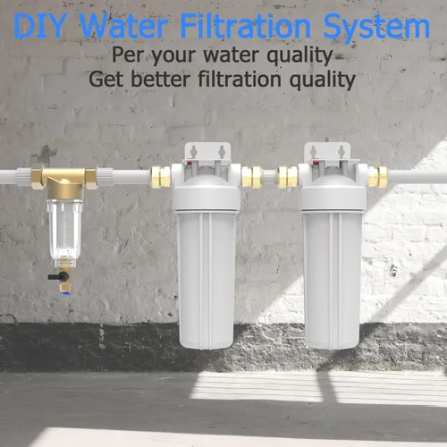 Miniatura 5 de FHW10 - Carcasa de filtro de agua para toda la casa, se adapta a filtros de sedimentos de 10 x 2.5 pulgadas, etc. para agua de pozos y ciudades
