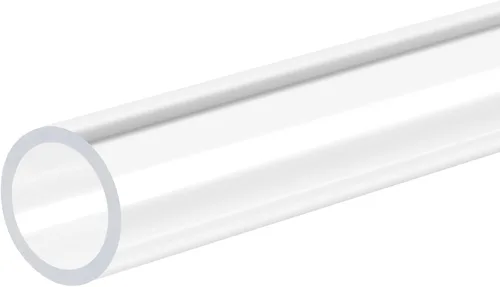 Miniatura 42 de MECCANIXITY Tubo de acrílico rígido redondo transparente 1mm(0.04") DI 3mm(1/8") DE 305mm(12") para lámparas y linternas, sistema de refrigeración