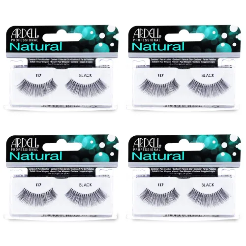 Miniatura 11 de Ardell Pestañas postizas Demi 101 – Negro, volumen completo, tira redondeada pestañas finas para un aspecto natural, paquete de 4