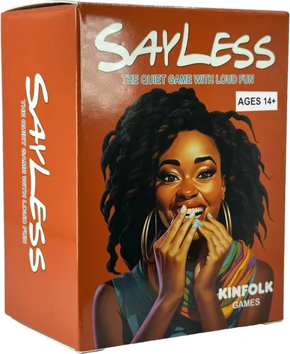 Kinfolk SayLess - El mejor juego familiar para principiantes de fiesta nocturna, estilo tabú, juego de charadas de adivinanzas para risas imparables