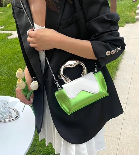 Miniatura 4 de Bolso pequeño de color plateado, bolsos cruzados, bolsos de noche Y2K, bolso de mano para mujer, bolsos de hombro, bolsa de mano para mujer 2023