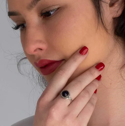 Miniatura 2 de 925 Sterling Silver Gemstone Rings for Women - Anniversary Rings for Women - Sterling Silver Rings for Women - Dainty Sterling Silver Rings