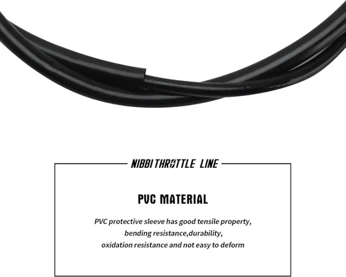 Miniatura 4 de nibbi Cable de acelerador Go Kart de 46 pulgadas, universal de 46 pulgadas, cable de motocicleta de acero inoxidable para minibike TaoTao Kymco SYM