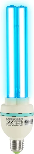 Miniatura 10 de Lámpara desinfectante UV de 36 vatios, paquete de 2 unidades, 72 W, con control remoto, potente luz UVC con base E26 para sótano, dormitorio