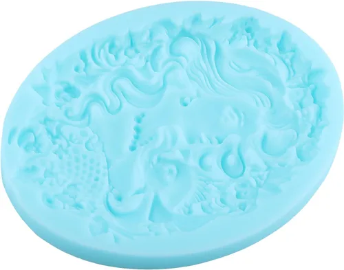 Miniatura 7 de Moldes de silicona para fondant de avatar de sirena, para decoración de pasteles, decoración de cupcakes, pasta de caramelo de chocolate, pasta