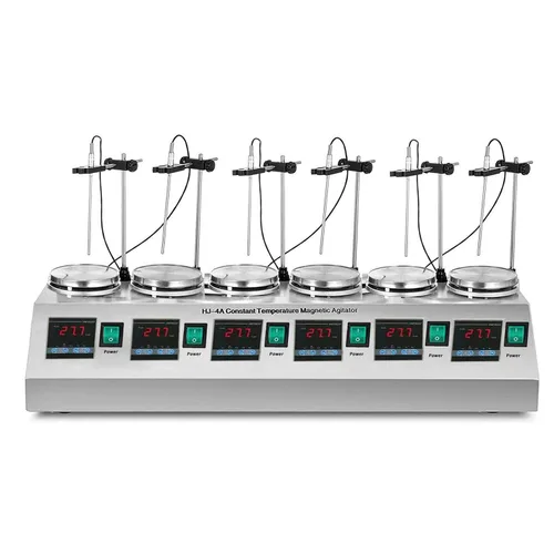 Miniatura 8 de Agitador magnético digital 0 ~ 2400 RPM Mezclador magnético de placa caliente mezclador agitador de laboratorio con barra de agitación