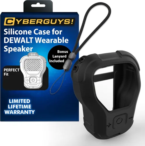 CYBERGUYS Funda de Silicona para Altavoz Bluetooth Portátil DEWALT, Cubierta Protectora Duradera a Prueba de Golpes Antideslizante para Mini Altavoz