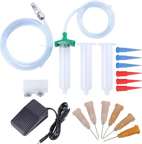 Miniatura 6 de FEITA 982 Dispensador de pegamento automático AC 110v Pasta de soldadura automática Líquido Adhesivo Controlador Dropper Machine