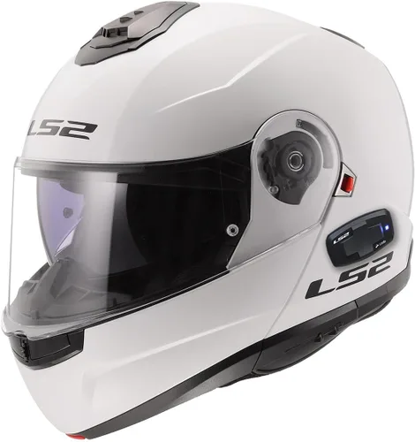 Miniatura 3 de LS2 Cascos Strobe II - Casco modular Bluetooth para motocicleta con protector solar