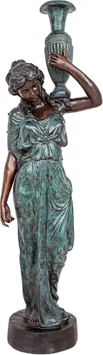 Miniatura 9 de Design Toscano Dione the Divine Greek Water Woman - Estatua de jardín para interiores y exteriores, tamaño mediano, 22 pulgadas de alto, resina