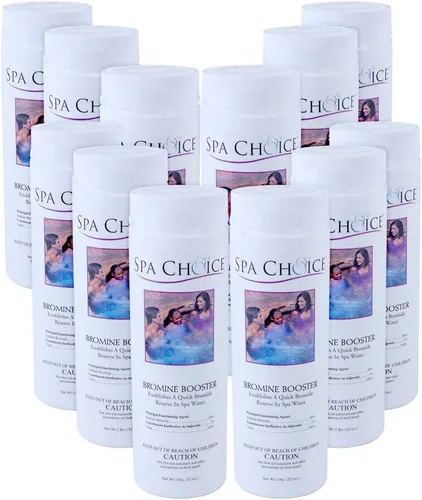 Miniatura 6 de SpaChoice Potenciador de bromo prémium de 1 libra, bromuro de sodio para jacuzzi, fabricado en Estados Unidos