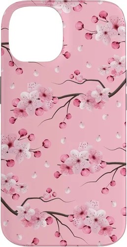 Miniatura 4 de Japanese Cherry Blossom Floral Flower Pattern Pastel Pink Case for iPhone 17