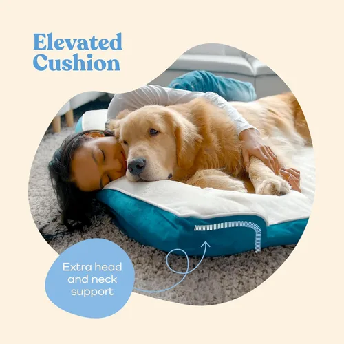 Miniatura 4 de Sofá cama ortopédica para perros – Camas ultra cómodas para perros medianos – Cama transpirable e impermeable para mascotas – Sofá cama de espuma