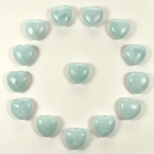 Miniatura 8 de HQRP-Crystal Corazón Aguamarina Lapislázuli Ágata Cuarzo Calcedonia Mookaita Laradorita Jaspe Aventurina Sodalita Ámbar 1PC, Lapislázuli