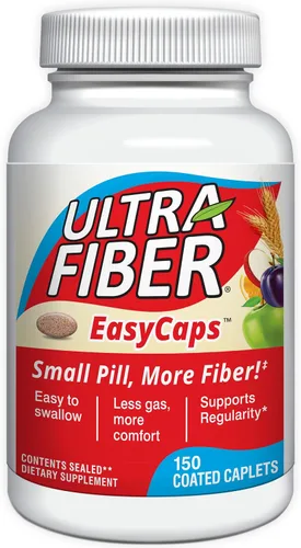 Ultra-Fiber Comprimidos – Suplemento de alto contenido de fibra para regularidad – 48% más de fibra por comprimido – Mezcla de fibra soluble e