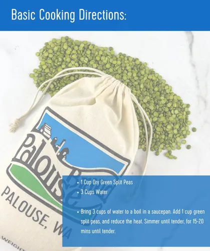 Miniatura 6 de Palouse Brand Guisantes verdes certificados sin residuos de glifosato Cubo de 25 libras Sin OMG Kosher