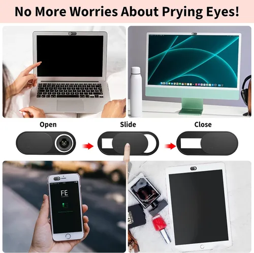 Miniatura 6 de Yilador Funda para cámara de laptop, funda ultradelgada para cámara web para iPhone, iPad, MacBook Pro, computadora, iMac, teléfono celular