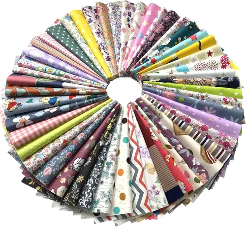 Miniatura 4 de 25 piezas de tela de algodón para manualidades, 25 piezas de 8 x 8 pulgadas (7.9 in x 7.9 in) de tela de algodón, parches precortados