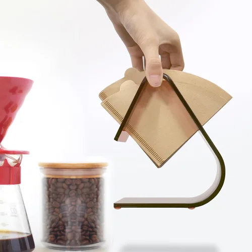 Miniatura 3 de Paquete de 2 soportes de filtro de café acrílicos lujosamente pulidos de 0.197 pulgadas de grosor (aptos para todos los tamaños), soporte